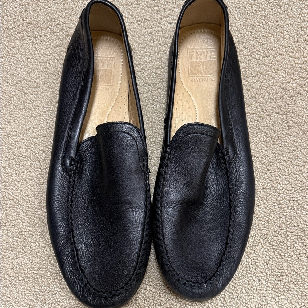 Frye Men's Classic Black Slip-On Loafers